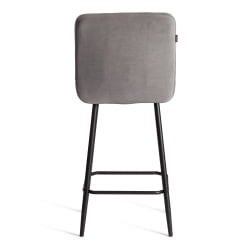 Барный стул Medeo/Медео велюр, серый, 29, 42х56х102 см