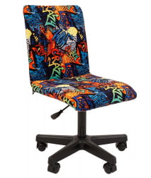 Детское кресло CHAIRMAN ТИН (KIDS) 109 черный пластик CRAZY