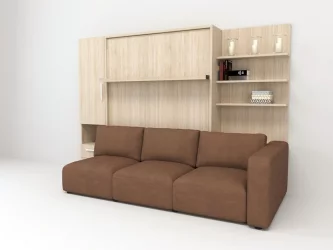 Кровать-трансформер Смарт 1 правый 3-в-1 1400 Ясень шимо темный