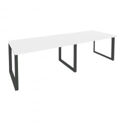 Стол переговорный (2 столешницы) ONIX O.MO-PRG-2.3 Белый Бриллиант/Антрацит