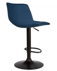 Стул барный DOBRIN TAILOR BLACK (синий велюр (MJ9-117)) 2 шт