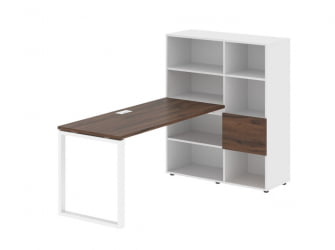 Рабочая станция EDIS EQRST 1115 Дуб Денвер темный Белый Белый