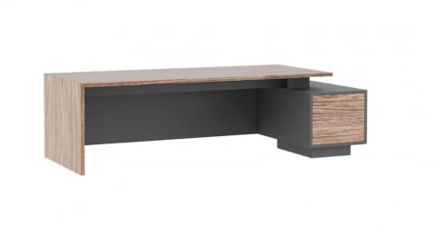 Стол письменный на опорной тумбе DALI DLI37210232 Орех Антрацит