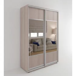 Шкаф-купе 2-х дверный Акцент-Дуэт Д 1000х600 Ясень шимо светлый