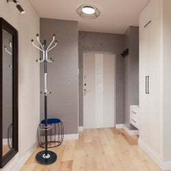 Вешалка-стойка BRABIX CR-870 на мраморном диске Коричневый