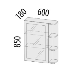 Зеркало в прихожую Тиффани 47.17 Сосна Астрид Мелинга