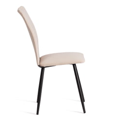 Металлический стул La Rousse NEW, велюр, бежевый/черный, 7, 45x55x93 см