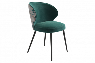 Стул Остин (зеленый (велюр)/черный)