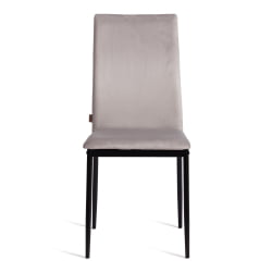 Металлический стул CAPRI (mod. BC565-DC) металл, флок, 43 х 53 х 92 см, Light grey (светло-серый) HLR14 / черный