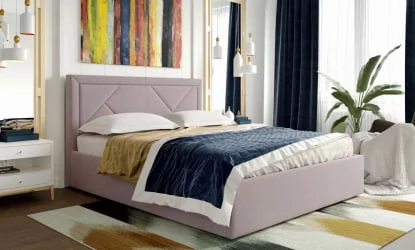 Кровать с ортопедическим основанием Сиеста 1400 Альба розовый