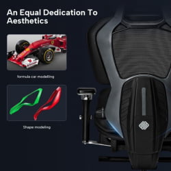 Эргономичное компьютерное кресло (для геймеров) Eureka TYPHON, Grey