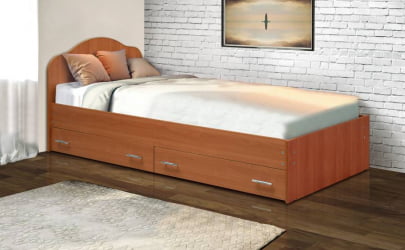 Кровать с ящиками на уголках №3 ЛДСП 900*2000 Клен