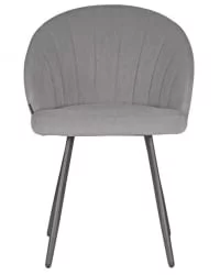 Стул обеденный DOBRIN NAOMI (ЭМАЛЬ ЧЕРНЫЙ МУАР велюр Catania Smoke)