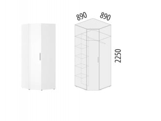 Угловой гардеробный шкаф Николь 901.08