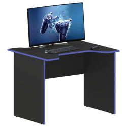 Компьютерный стол с надстройкой SKILLL SKL 100CA антрацит/синий