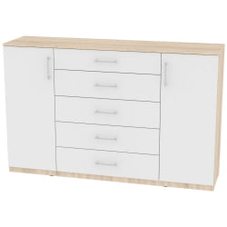 Комод Калисто(K34)1147х1802х468ручкарейлинг160мм(ДСС-Белый)