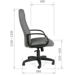 Офисное кресло CHAIRMAN 685, ткань ТВ, серый / TW,
