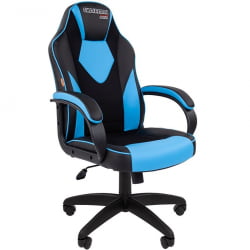 Игровое кресло Chairman гаме 17 Черный Голубой / game