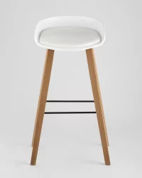 Барный стул Libra Soft с подушкой Белый