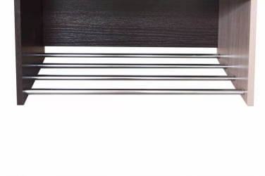 Двустворчатый гардеробный шкаф Ольга 3 Ясень шимо светлый Венге