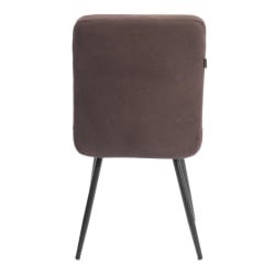 Стул обеденный Medeo велюр, коричневый, 6, 47х56х89