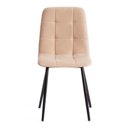 Стул CHILLY MAX Велюр/металл , 45 х 54 х 90 см , бежевый/черный