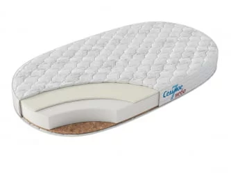 Матрас из ортофайбера с кокосом и латексом Барон Стандарт Классик Овальный