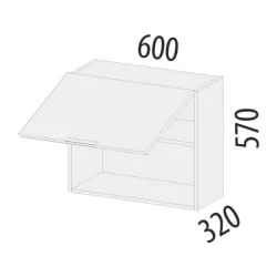 Шкаф над вытяжкой (с системой плавного закрывания) Дакота 103.14