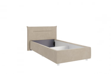 Кровать 0.9 Альба КМ0.9-16 капучино (велюр)