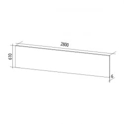 Стеновая панель высокоглянцевая СП 21 Бостон