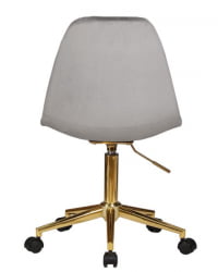 Офисное кресло для персонала DOBRIN MONTY GOLD (серый велюр (MJ9-75)) 2 шт