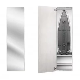 Шкаф со встроенной гладильной доской Iron Box Print (левый) Беленый дуб