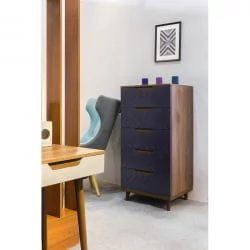 Комод Сканди с 5 ящиками Сапфир