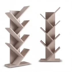 Стеллаж в гостиную Акцент СК-5 (5 полок) Ясень шимо светлый