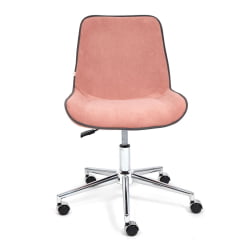 Кресло STYLE флок , розовый, 137