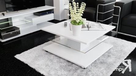 Стол в гостиную Diamond Белый глянец