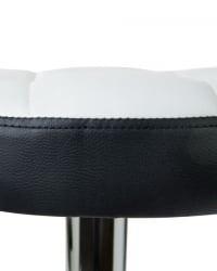 Табурет барный DOBRIN BRUNO (бело-черный) 2 шт