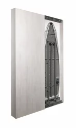 Узкий шкаф-купе Iron Slim Eco (левый, купе) Беленый дуб