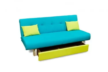 Диван MANGO 4 (2 категория) Бирюзовый/Салат