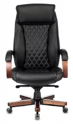 Кресло руководителя Бюрократ T-9924WALNUT/BLACK