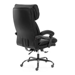 Кресло руководителя Chief metalBL кож/зам/ткань, черный/черный стеганный/черный, 36-6/36-6/TW-11