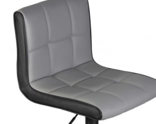 Стул барный DOBRIN CANDY (светло-серый-черный) 2 шт