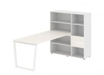 Рабочая станция EDIS EVRST 1217 Ясень Траун Белый Белый