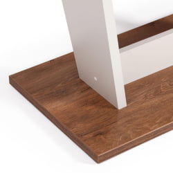 Обеденный стол TIBI нераздвижной ЛДСП, 68,6 х 110 х 75 см, Дуб Канзас/Пепел