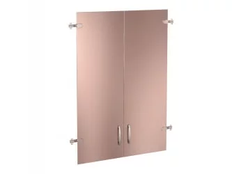 Стеллаж закрытый Альфа 63 133 Дуб Кобург