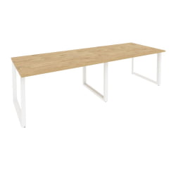 Стол переговорный (2 столешницы) ONIX O.MO-PRG-2.3 Тиквуд Светлый/Белый
