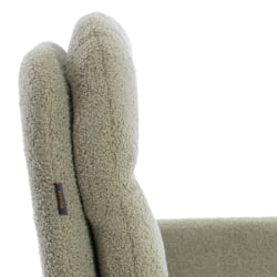 Кресло Dover хром букле, олива, barni dusty green