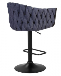 Стул барный DOBRIN LEON (синяя ткань (LAR-275-29)) 2 шт