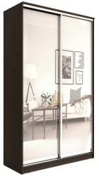 Двустворчатый гардеробный шкаф Хит-24-12-55 Аруба Венге