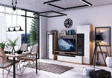 Тумба ТВ Кёльн ЛД.674.010.000 Дуб Золотой/Белый